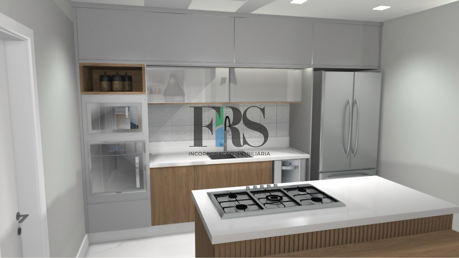 Projeto do interior do imóvel de alto padrão cozinha 2