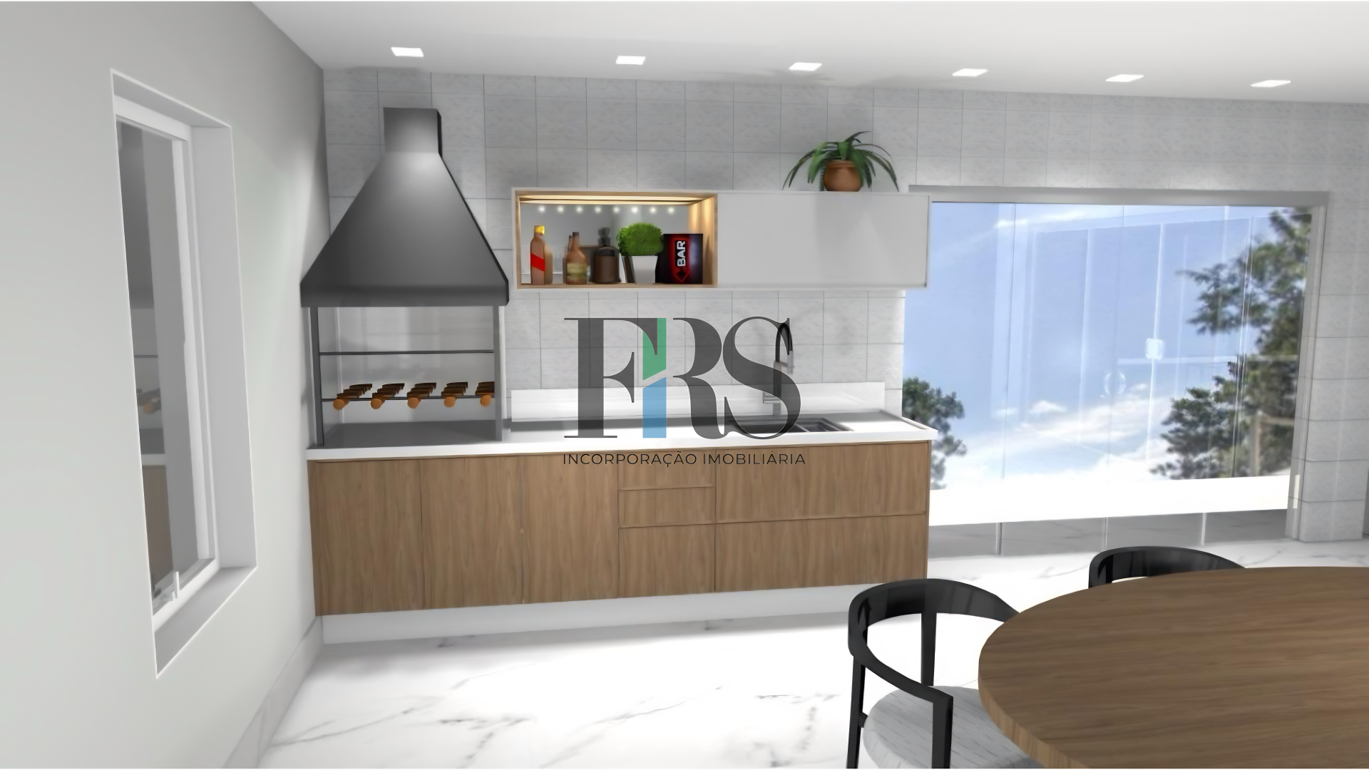 Projeto – Interior da Casa cozinha