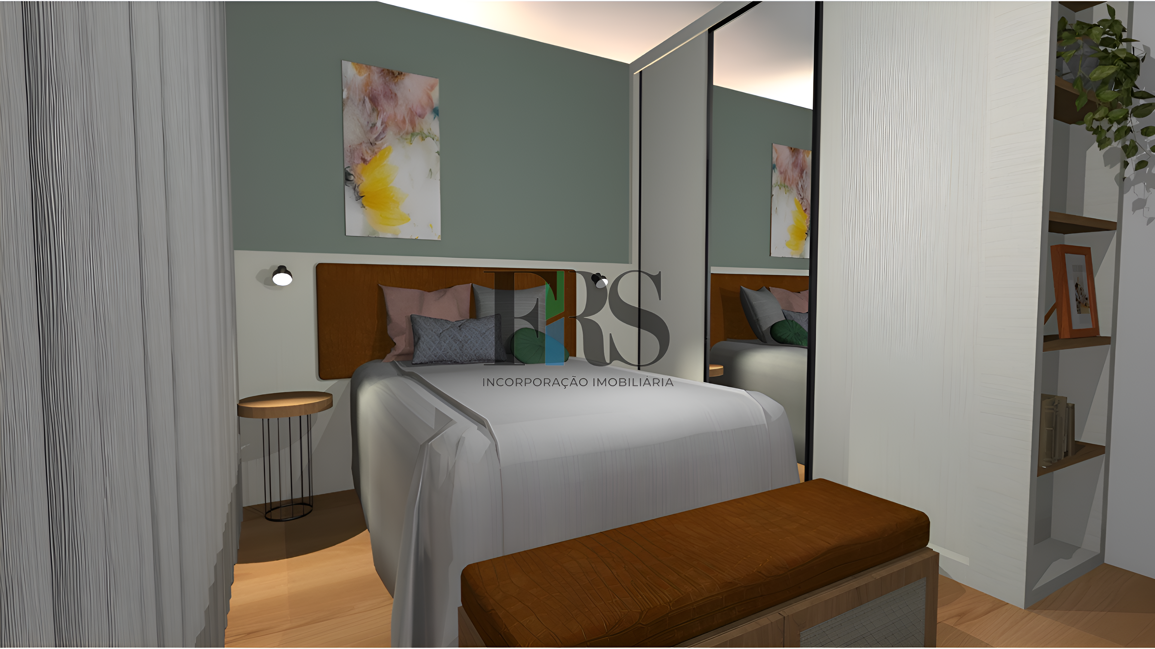 Projeto - Quarto cama centralizada com alta qualidade 2_enhanced
