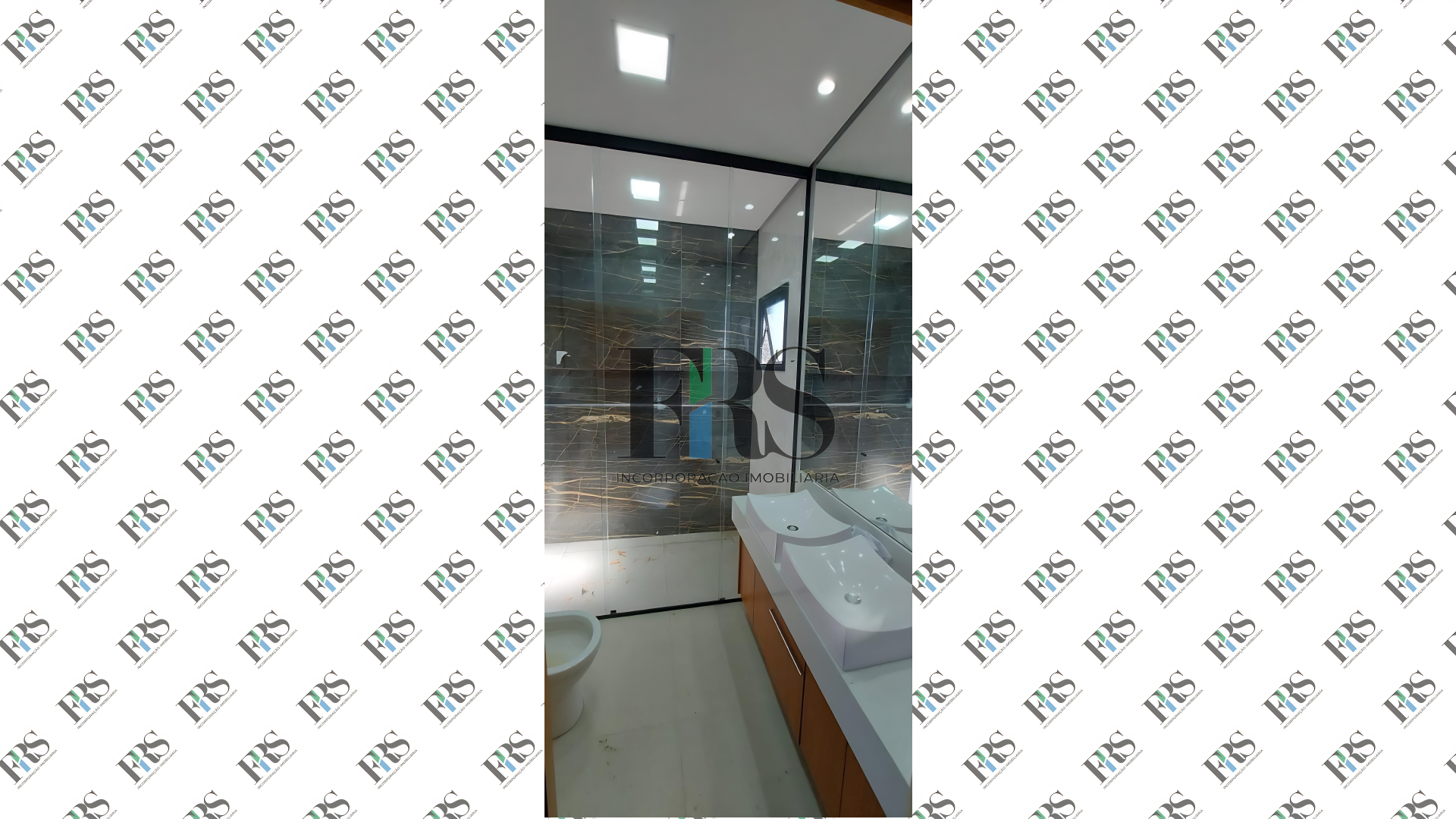 Projeto do interior do imóvel de alto padrão banheiro