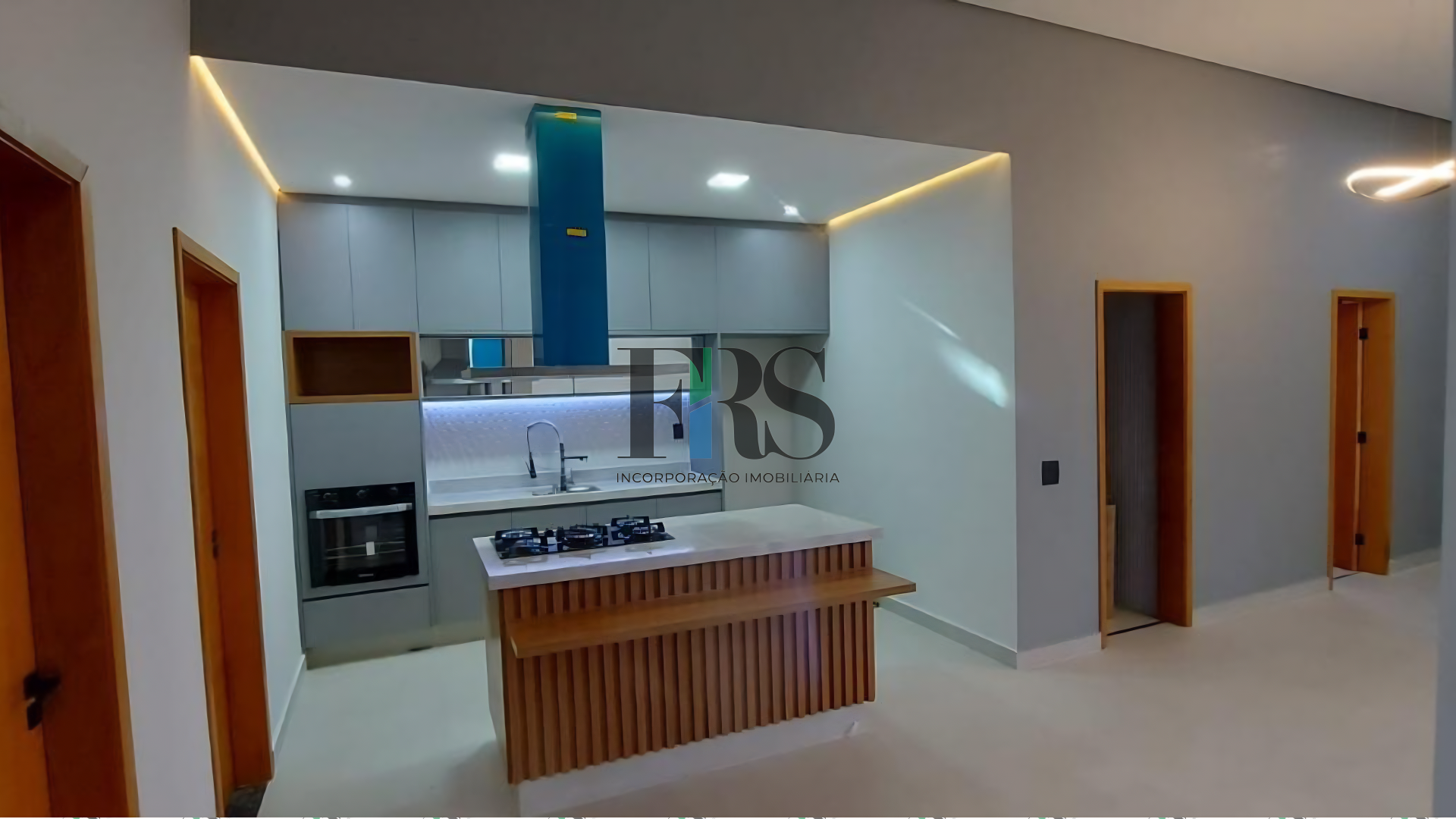 Projeto do interior do imóvel de alto padrão Cozinha pronta