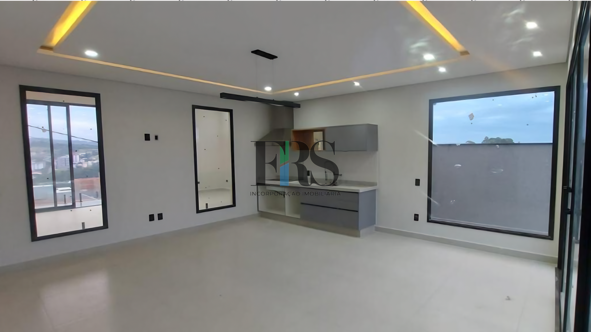 Casa pronta do interior do imóvel de alto padrão pronta